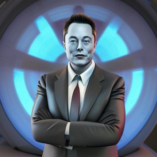 Elon Musk as Pixar-Style 3D Digital Art