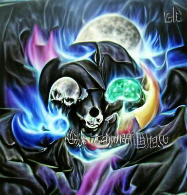 Photorealistic Skull on Black Background