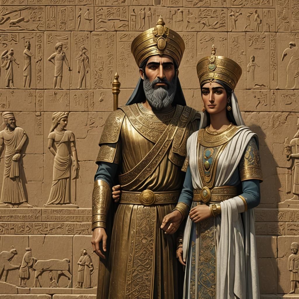 Cyrus the Great and Wife in Persepolis