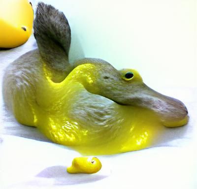 Simple Yellow Duck Still Life