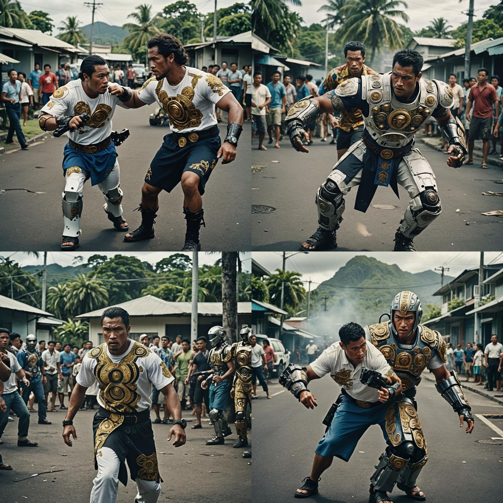 Man Versus Robot: Cinematic City Fight Scene