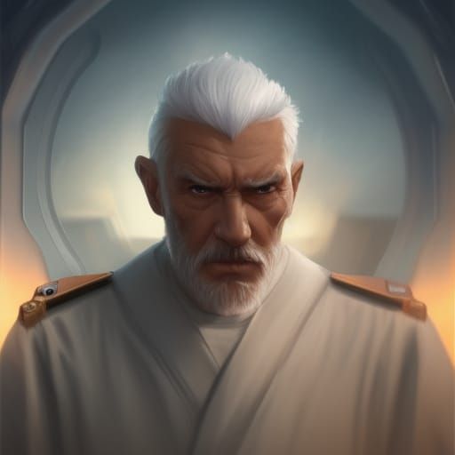 Sci-Fi Admiral Concept Art in 8K Resolution