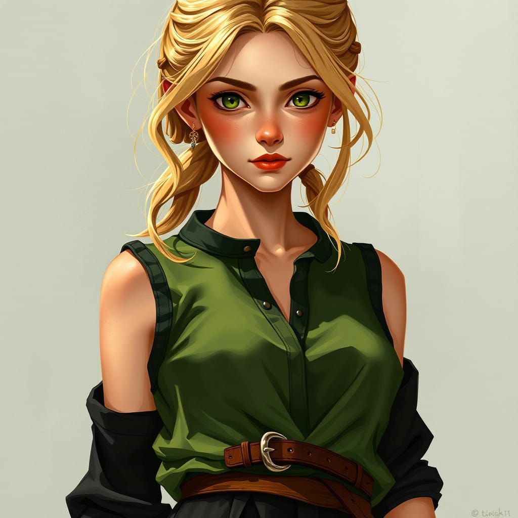 Cleome, a Young Woman in Earthy Tones, Exudes Effortless Sty...