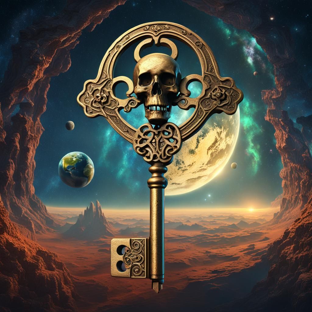 Giant Key Rotates in Outer Space