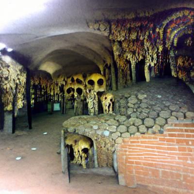 AI-Generated Image of Ancient Catacombs