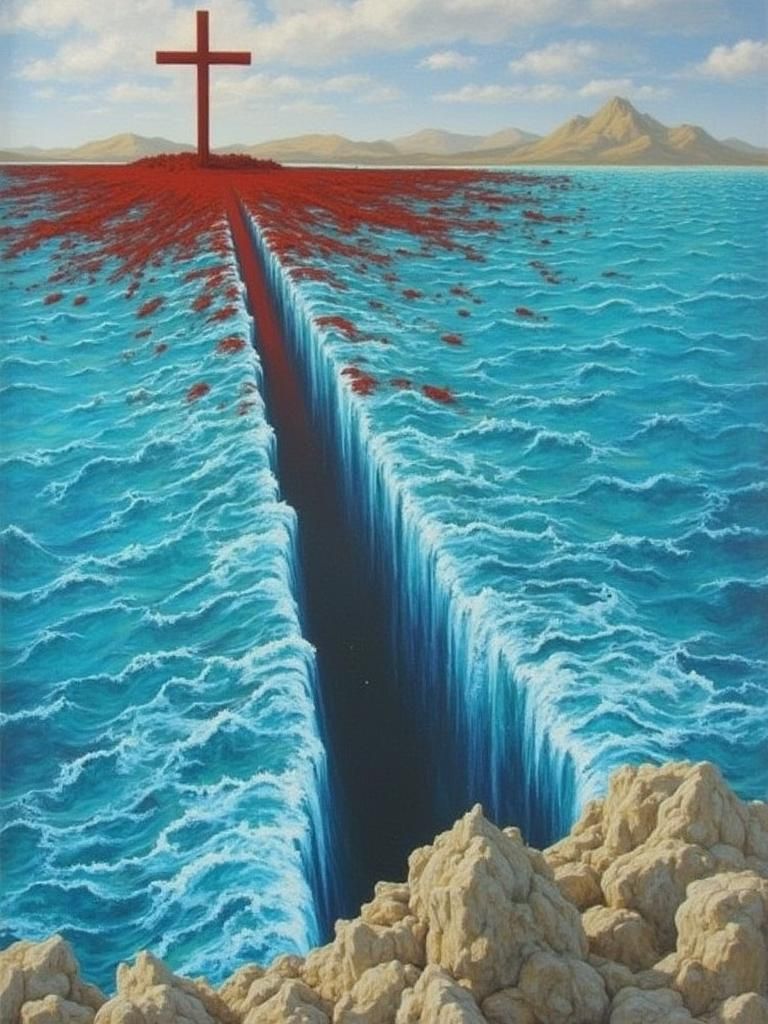 Red Sea Parting and Cross of Blood