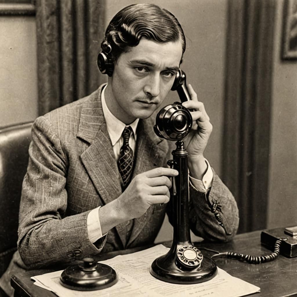 Candlestick telephone from the 1920s