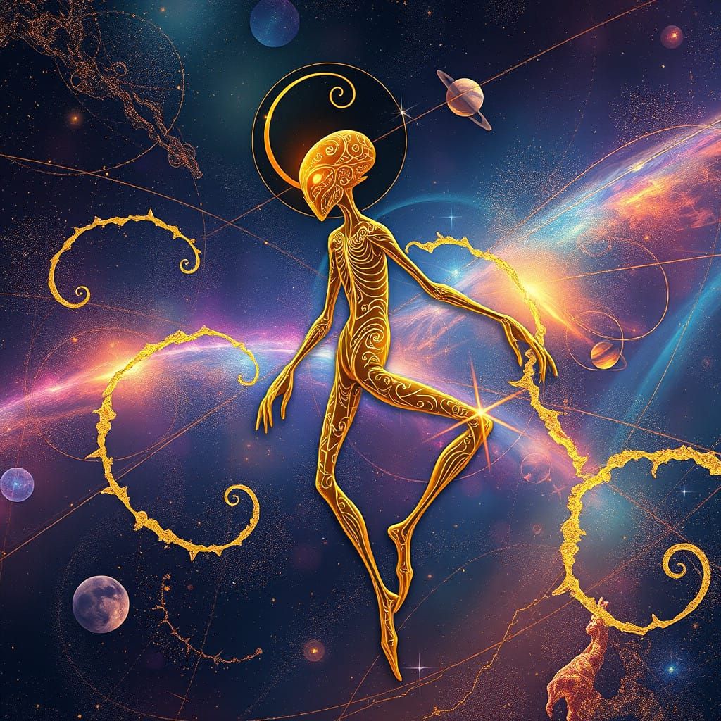 Golden Skin Walker in Cosmic Holographic Realms