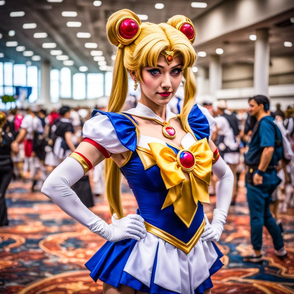 Goddess as Sailor Moon at Comic Con