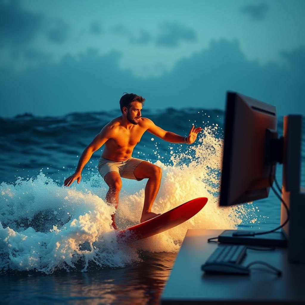 Biometric Imagineer Surfing with PC