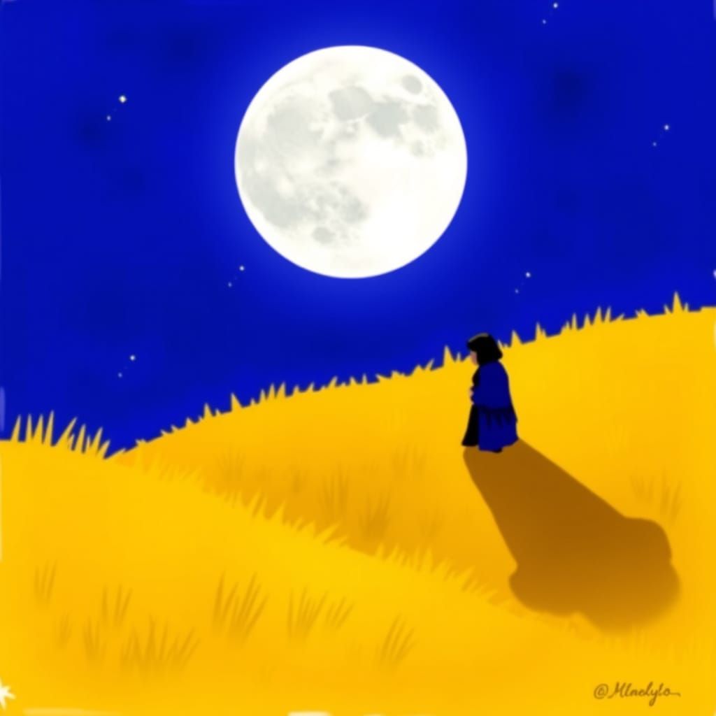 Moonlit Solitude in a Darkened World