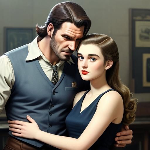 Bigby Wolf and Keira Swan in 1950s Style