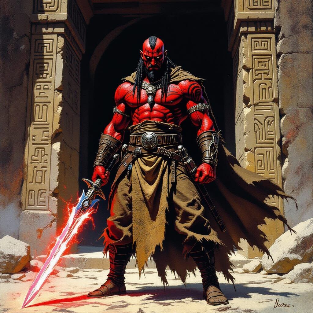Massassi Warrior Guards Sith Temple on Yavin IV