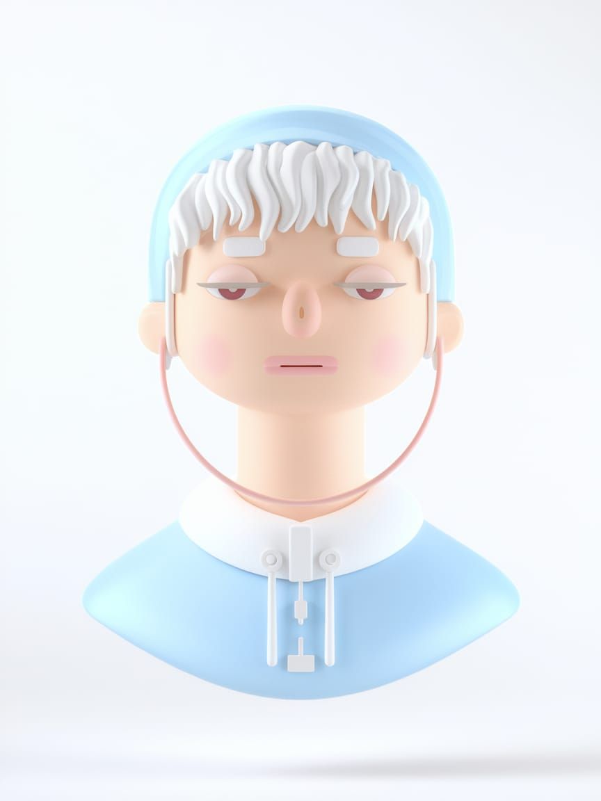 High Quality 3D Portrait Render