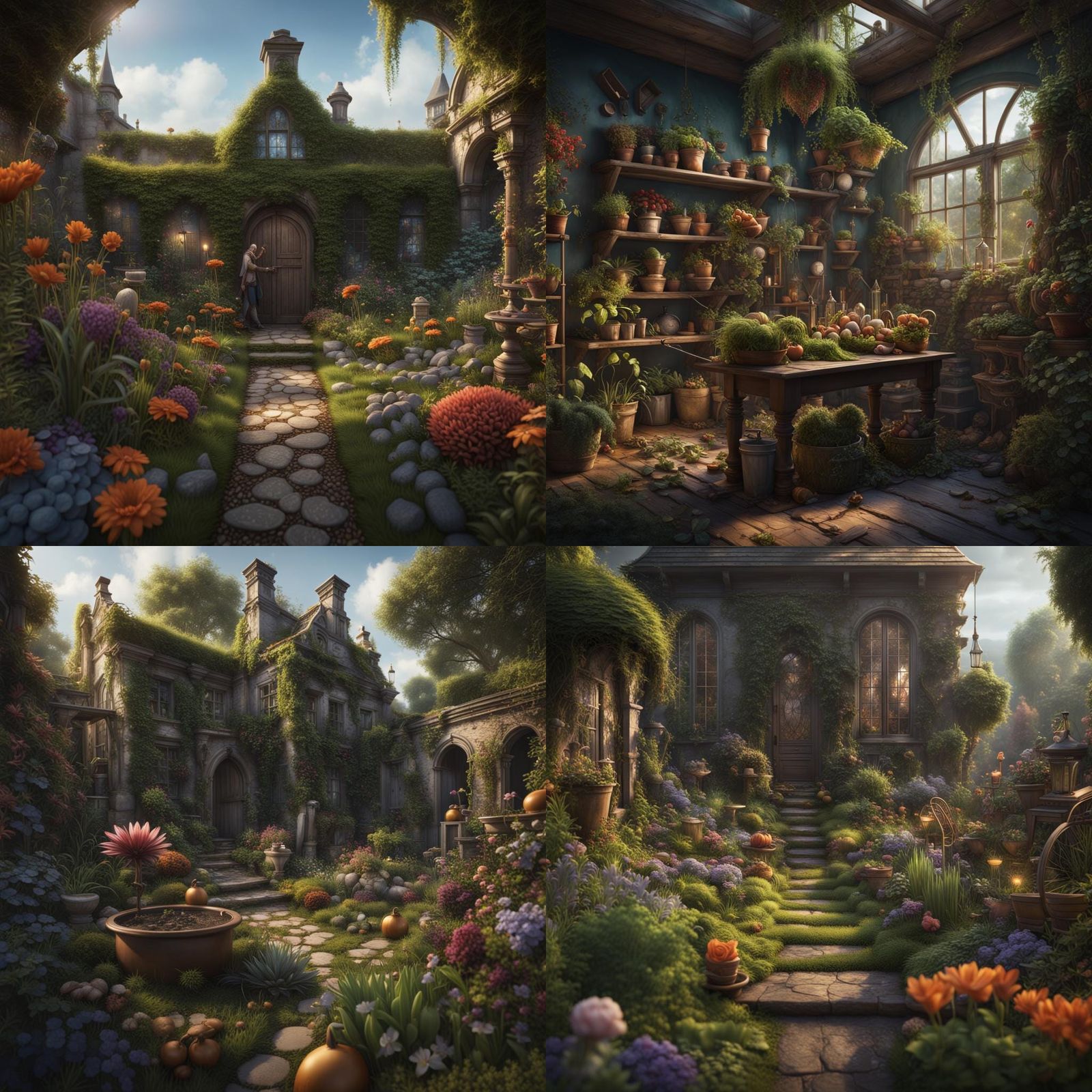 Fantastical Garden: An Experiment in Deep Color