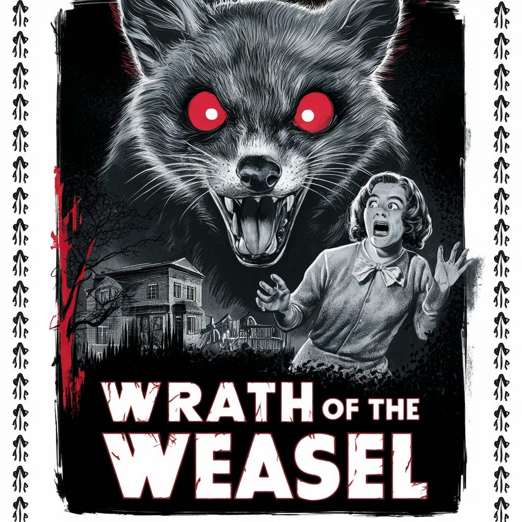 Vintage Horror Movie Poster: Wrath of the Weasel