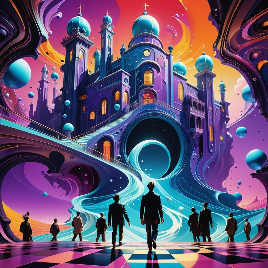 Stepping into Infinity: A Surreal Journey