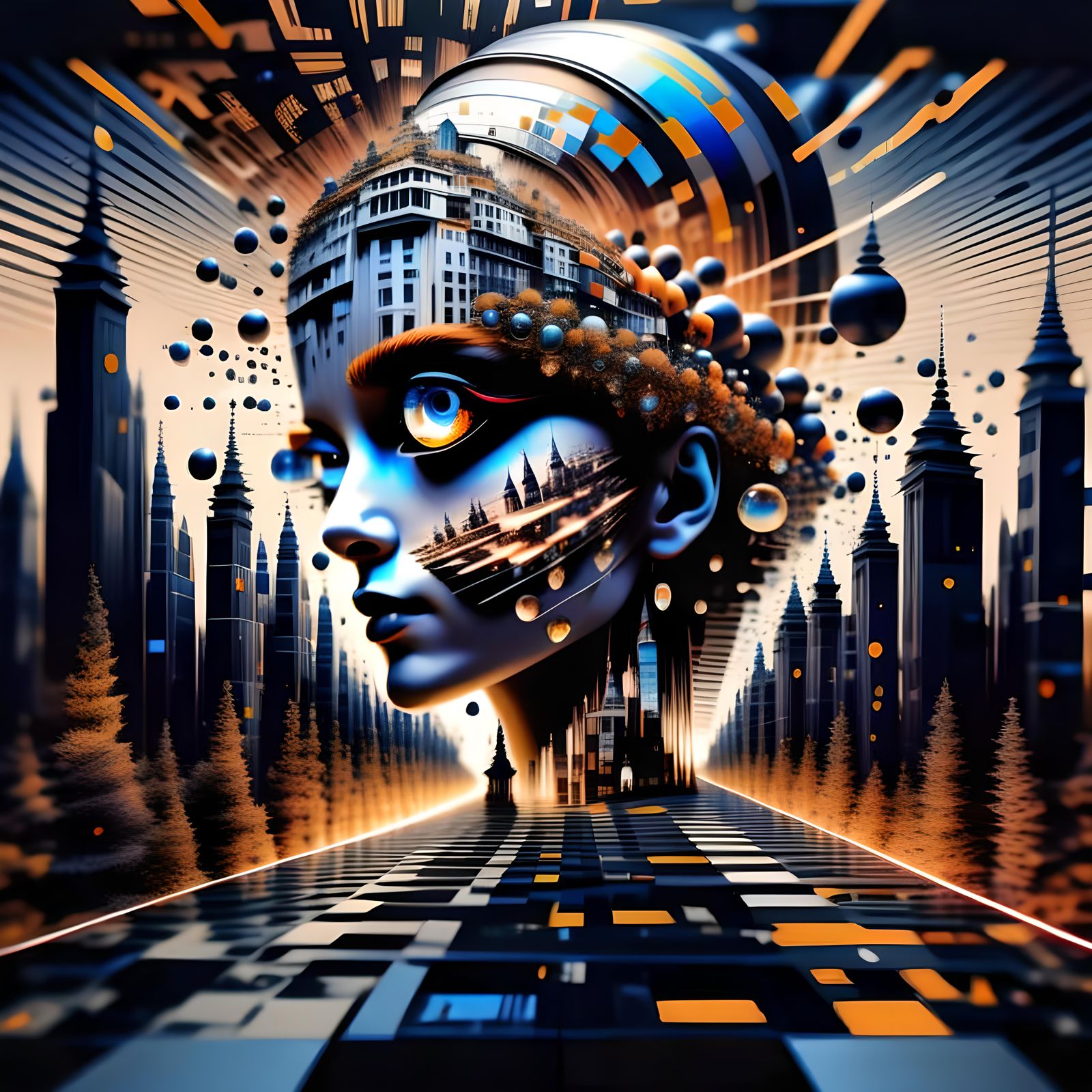 Mind-Bending Optical Illusion with Deep Perspective