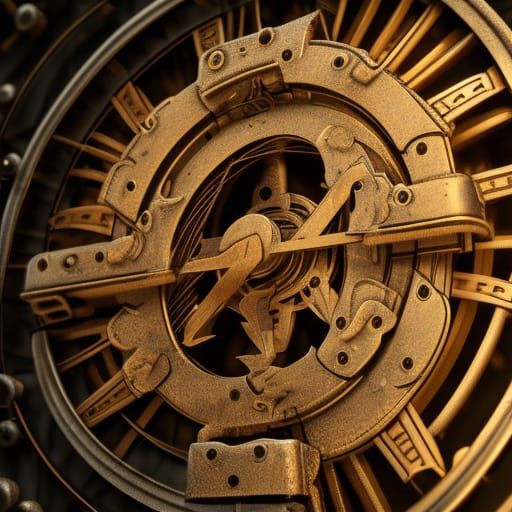 Emerald Cuckoo Clock with Metallic Gears in Unreal Engine
