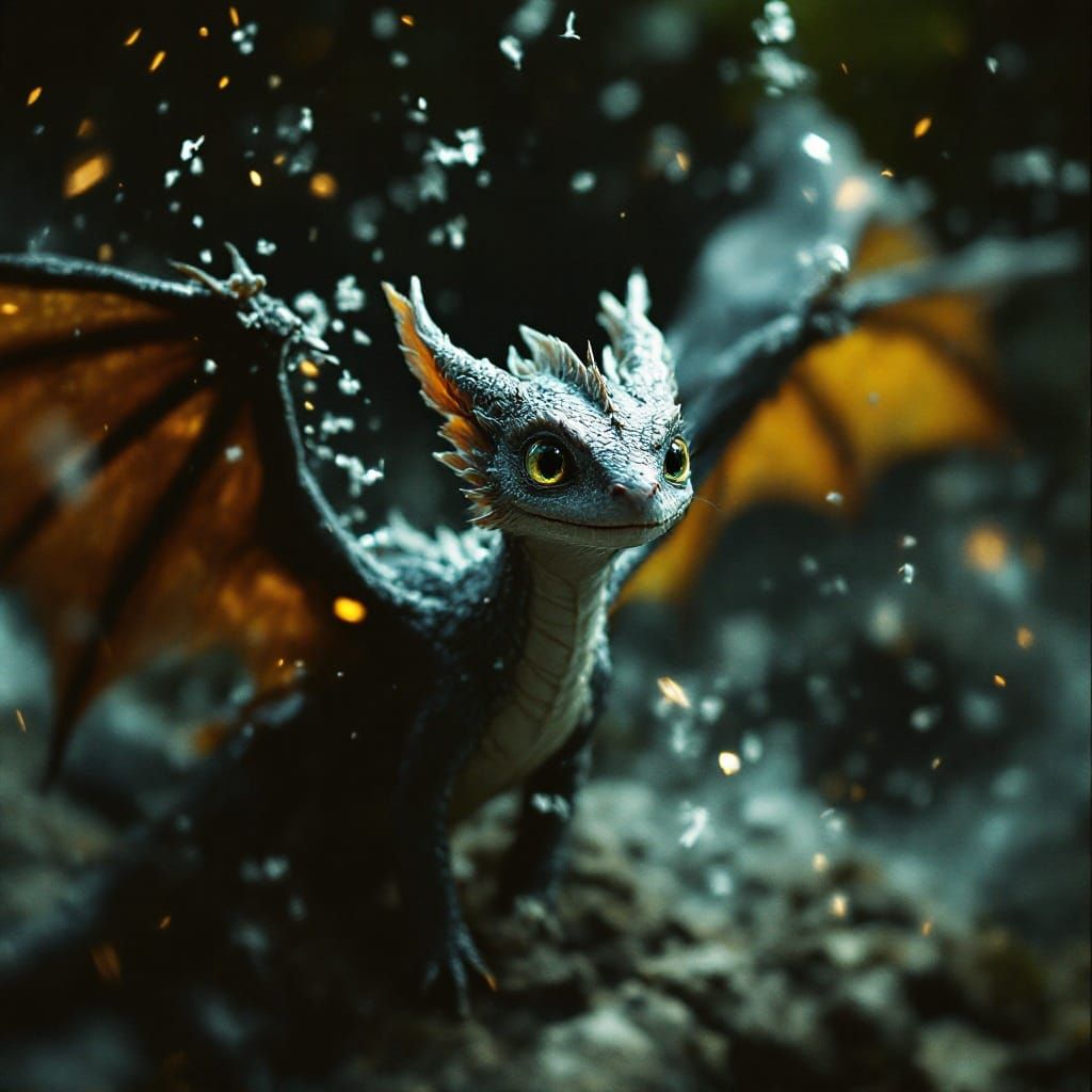 Baby Dragon in a Whirlwind: Cinematic Film