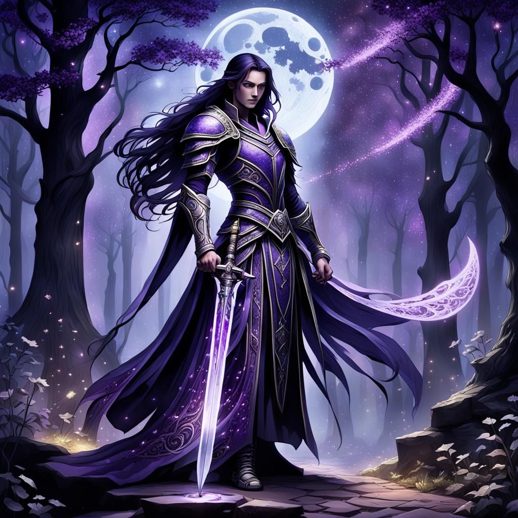 Purple moon twilight knight
