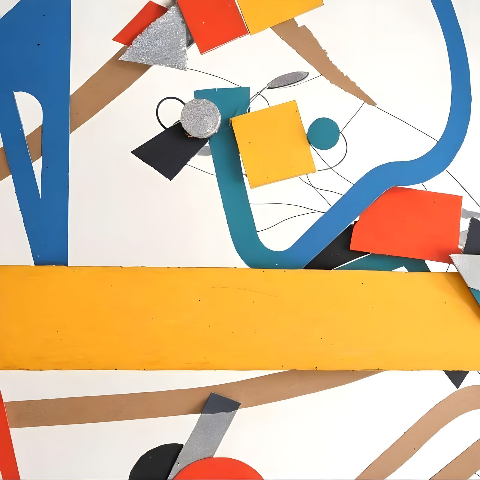 Abstract Sculpture Inspired by Frank Stella