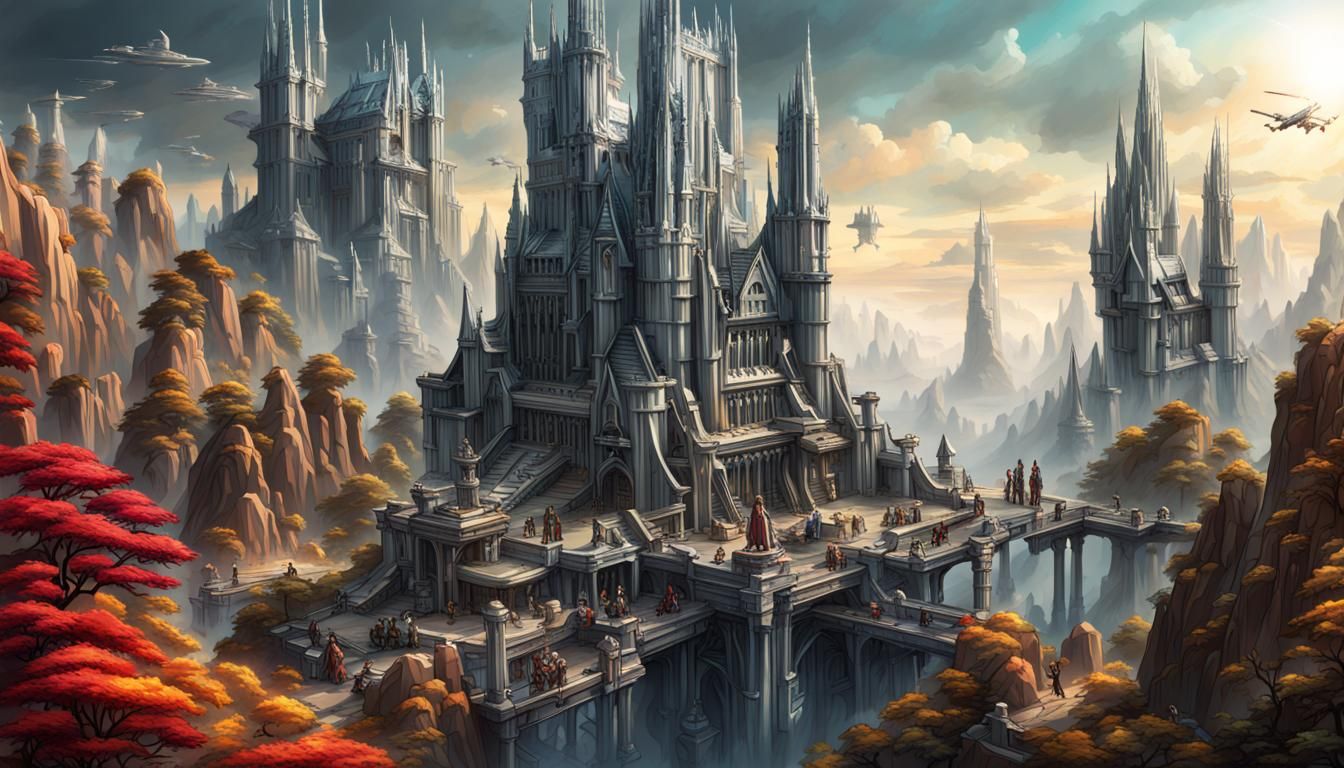 Knights and Castles in a Sci-Fi Realm