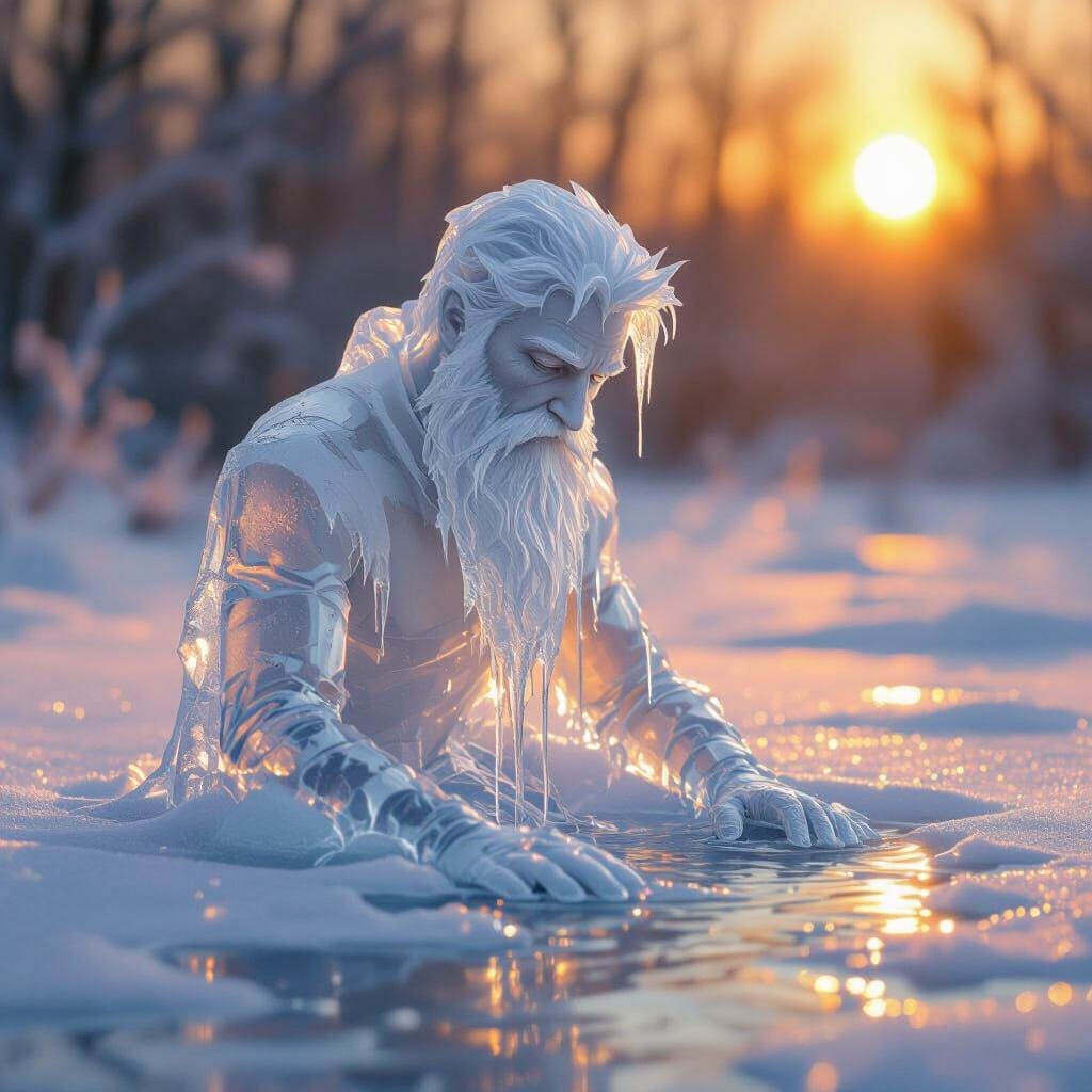 Jack Smith as Jack Frost Melts Under Warm Sun