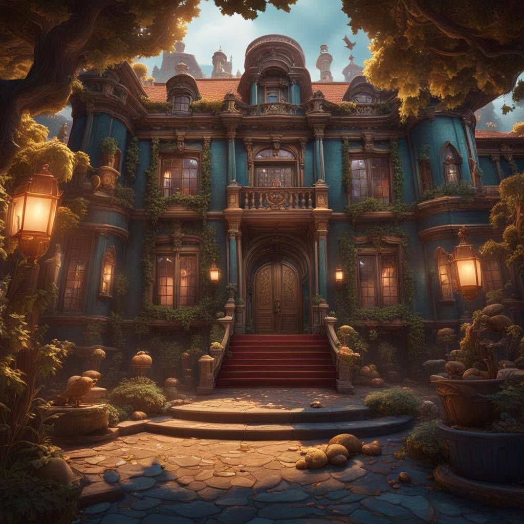 Clue-Inspired Mansion with Animated Characters in Unreal Eng...