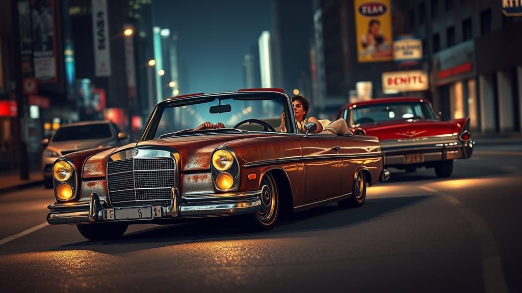 Mercedes w112 lowrider rat rod