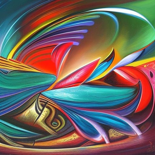 Psychedelic Uluru: An Expressionist Oil Painting