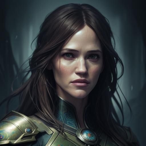 Hyperdetailed Portrait with Volumetric Lighting