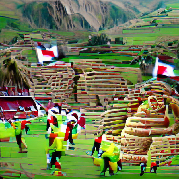 AI's Vision of Peru: A Generated Landscape
