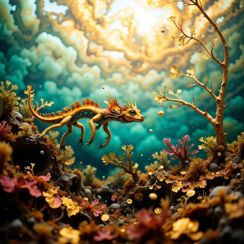 Leafy Sea Dragon's Golden Kelp Forest