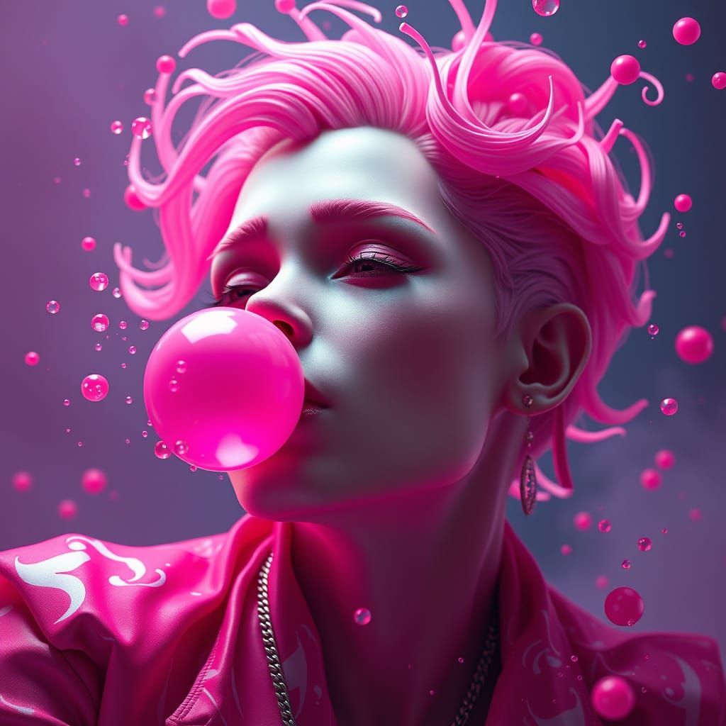 Ethereal Dreamscapes in Vibrant Pink Hues