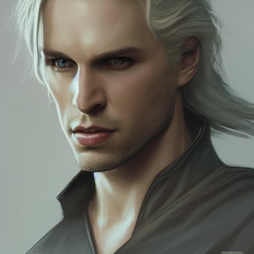 Vampire Portrait in Dark Fantasy Style