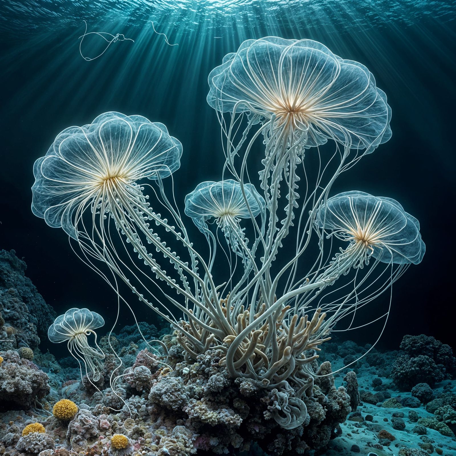 Colossal Siphonophore Colony Drifts on the Indian Ocean