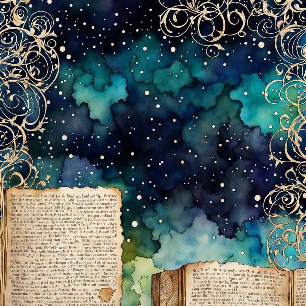 Vintage Watercolor Mystery Unfolds in Spooky, Intricately De...