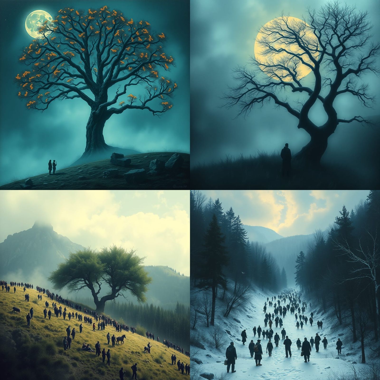 Crowd of Gods on Hills of Time