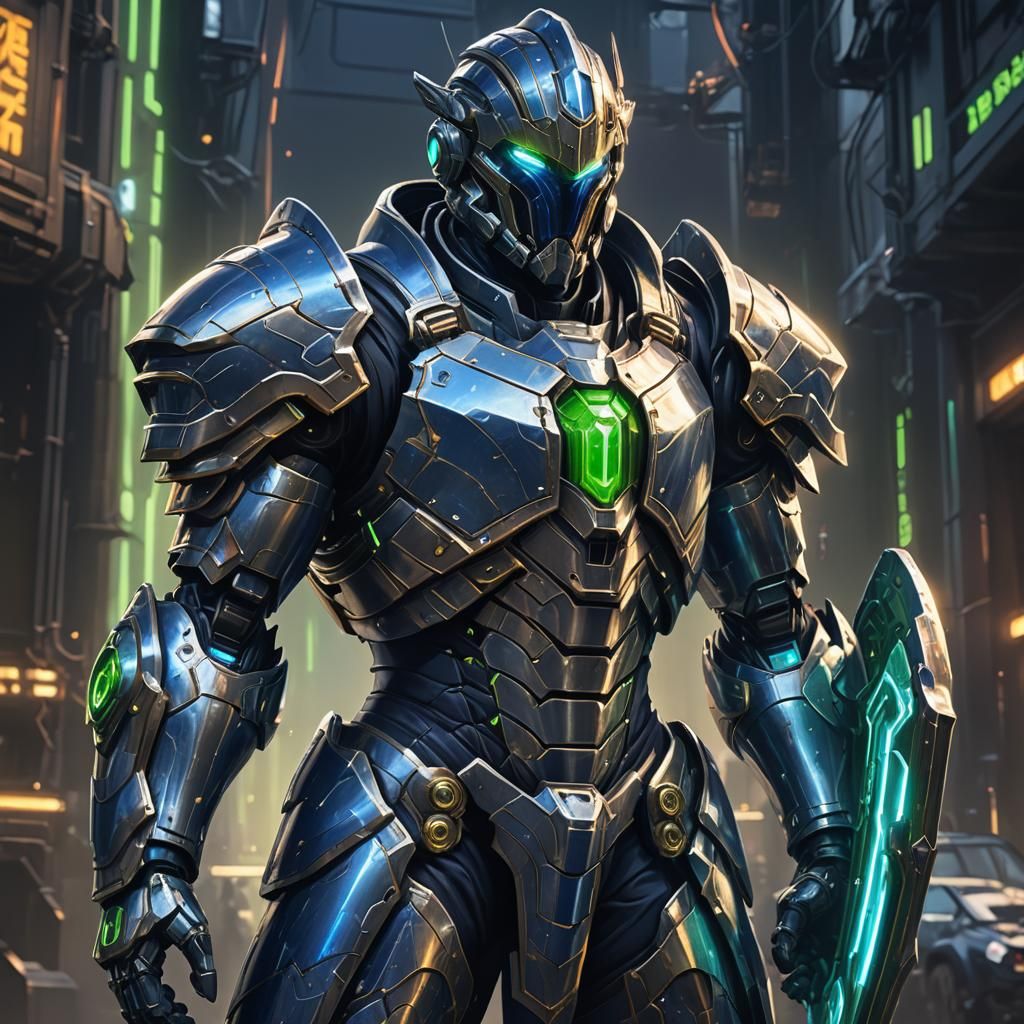 Anime Steel Overseer with Sentinel Shield