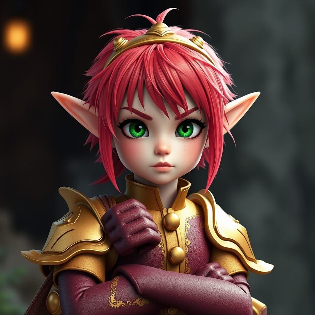 Ethereal Fantasy Warrior Maiden in Armor