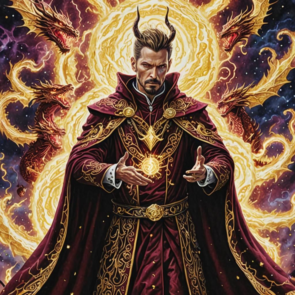 Warlock Summons Dragons with Cosmic Lightning