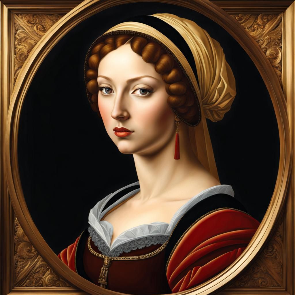 Renaissance-Style Portrait of a Woman
