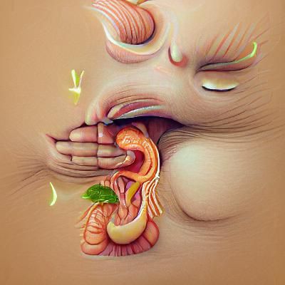 Human Digestive System: Anatomical Illustration