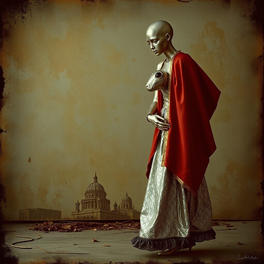 She Walks in Disguise with Anthropomorphic Arsenic & Tin