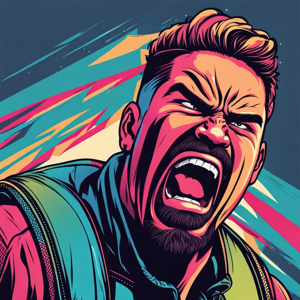 Angry Transgender Man Screaming and Crying