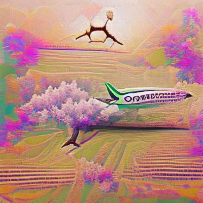 Biomorphic Airplane Digital Art