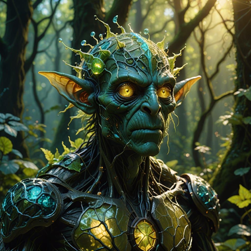 Glass Skin Goblin with Visible Brain