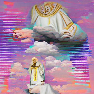 AI Generated Image of a Saintly Figure