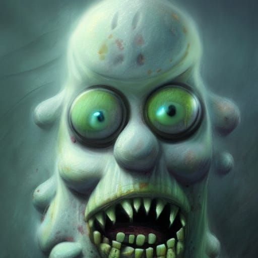 Sinister Spongebob Amalgamation by Greg Rutkowski